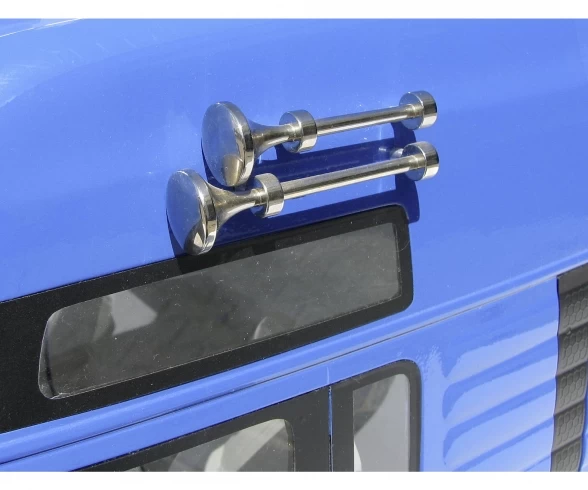 Carson 1:14 Air Horn-Set Long/short Chr.brass 4 Carson 1:14 Air Horn-Set Long/short Chr.brass - Afbeelding 2