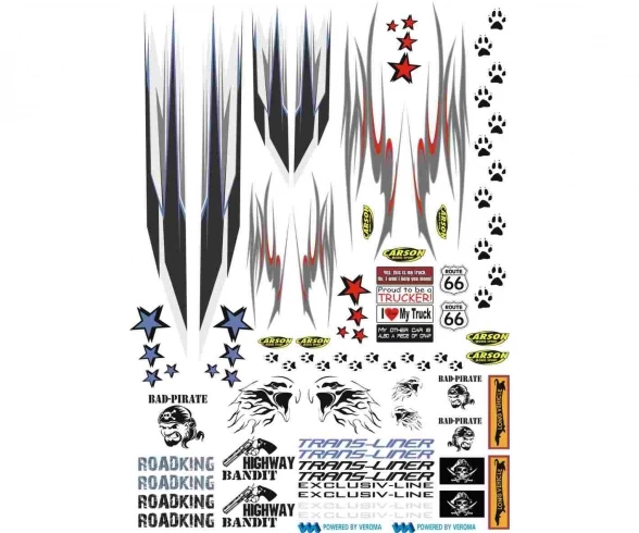 Carson 1:14 Sticker Truck Ornamental Strip 3 Carson 1:14 Sticker Truck Ornamental Strip