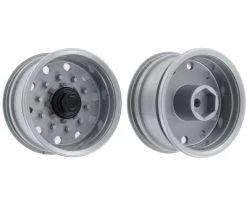 Carson 1:14 Trailerwheel F. Tire Wide Silver(2)