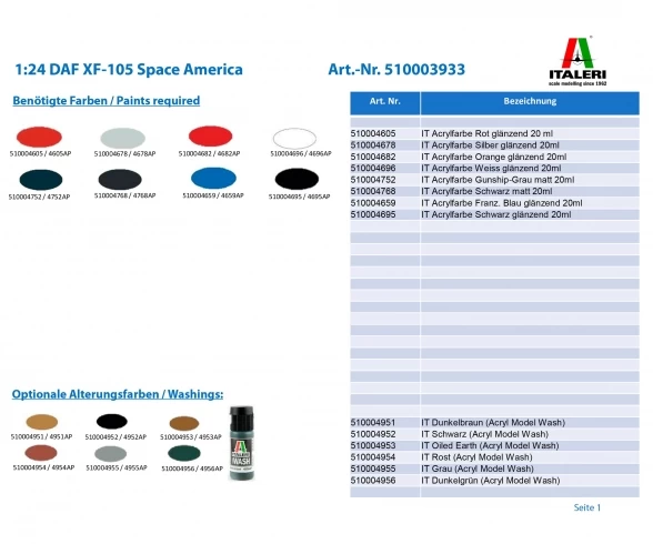 Carson 1:24 DAF XF-105 Space America 5 Carson 1:24 DAF XF-105 Space America - Afbeelding 3