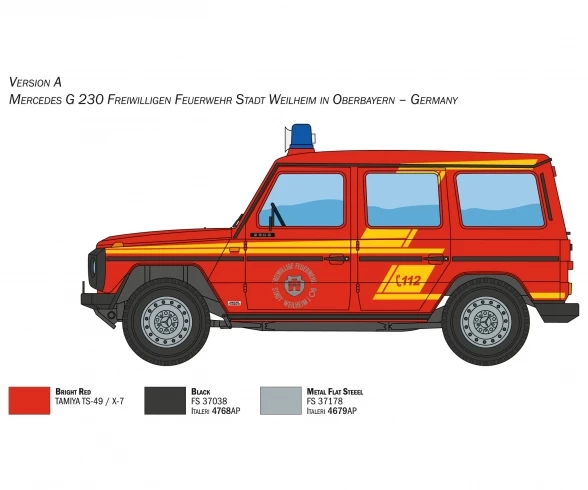 Carson 1:24 Mercedes-Benz G230 Feuerwehr 6 Carson 1:24 Mercedes-Benz G230 Feuerwehr - Afbeelding 5