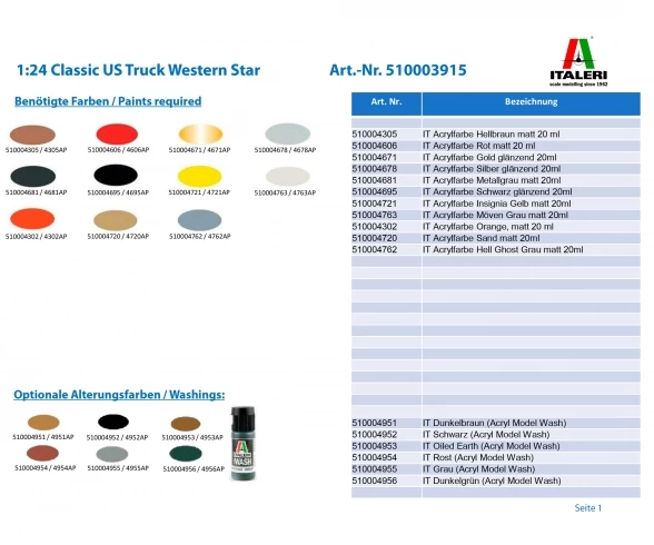 Carson 1:24 US CLASSIC WESTERN STAR 5 Carson 1:24 US CLASSIC WESTERN STAR - Afbeelding 3