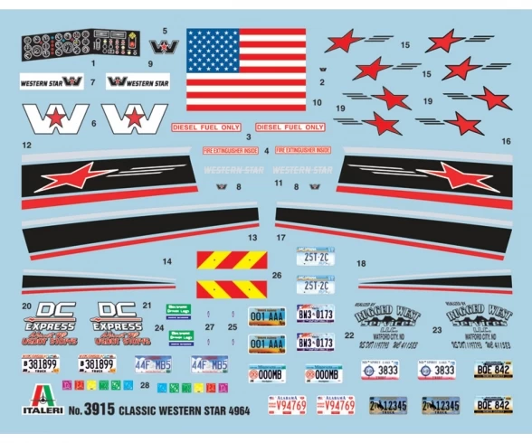 Carson 1:24 US CLASSIC WESTERN STAR 7 Carson 1:24 US CLASSIC WESTERN STAR - Afbeelding 5