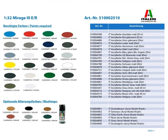 Carson 1:32 Mirage III E/R 5 Carson 1:32 Mirage III E/R - Afbeelding 3